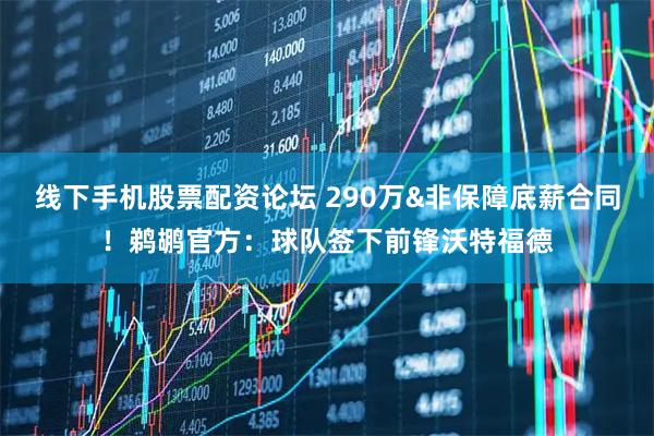 线下手机股票配资论坛 290万&非保障底薪合同！鹈鹕官方：球队签下前锋沃特福德